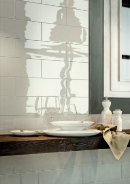 mellow classic cream gloss metro tiles