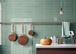 Mellow Teal - pale teal green metro tiles