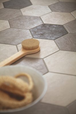 Matt Grey Hexagon Tiles