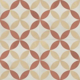 Sage Red Patterned Tile