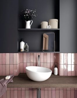 rose pink metro tiles