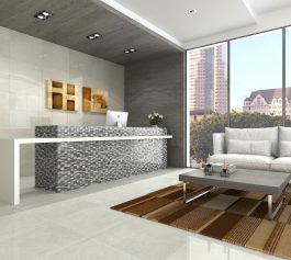 Grey Glossy Mosaic Tiles