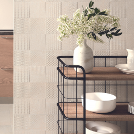 cream feature tiles